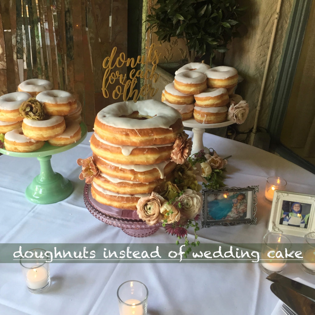 doughnuts instead of wedding cake