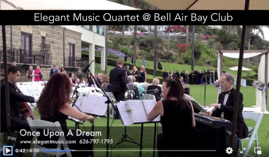 Elegant Music Quartet @ Bell Air Bay Club Pacific Palisades